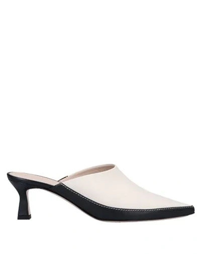 Shop Wandler Mules In Ivory