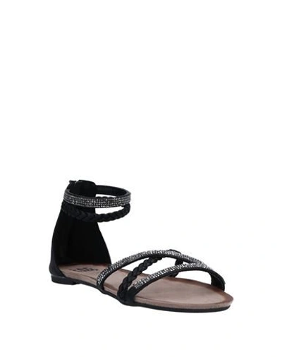 Shop Caffenero Woman Sandals Black Size 5 Textile Fibers