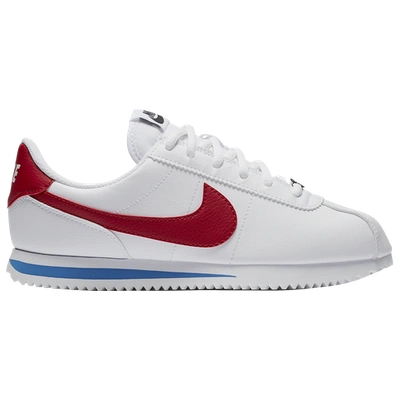 Nike Little Kids Cortez Basic Sl Casual Sneakers From Finish Line In  White/varsity Red/varsity Royal | ModeSens