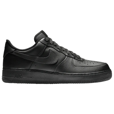 Shop Nike Mens  Air Force 1 '07 Le Low In Black/black