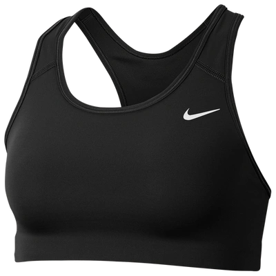 Shop Nike Womens  Pro Swoosh Medium Bra In Black/white