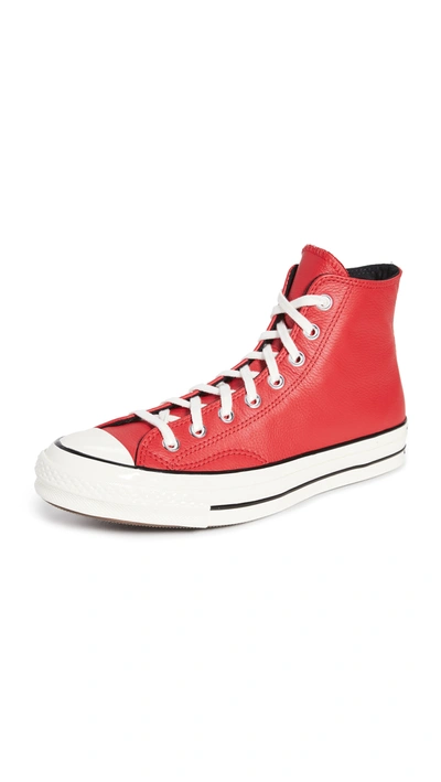 Shop Converse Chuck 70 High Top Sneakers In University Red/egret/black