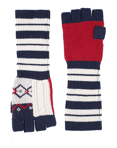 Shop Burberry Gloves In Red