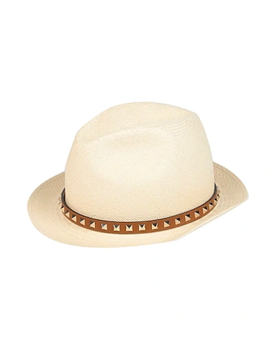 Shop Valentino Hats In Brown