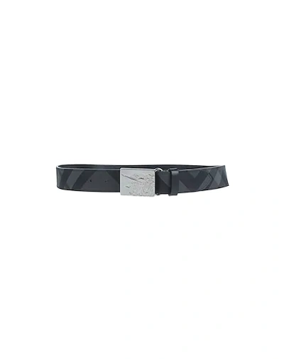 Shop Burberry Belts In Black