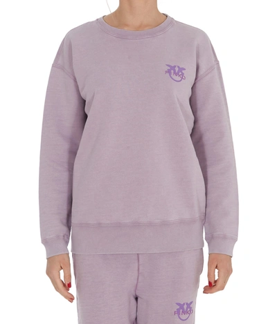 Shop Pinko Sweatshirt In Lavender
