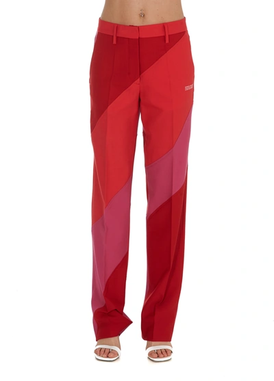 Shop Off-white Pants In Red