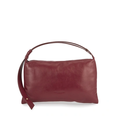 Shop Simon Miller Puffin Burgundy Leather Shoulder Bag