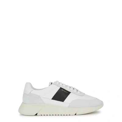 Shop Axel Arigato Genesis Vintage Runner Panelled Sneakers In Black And White