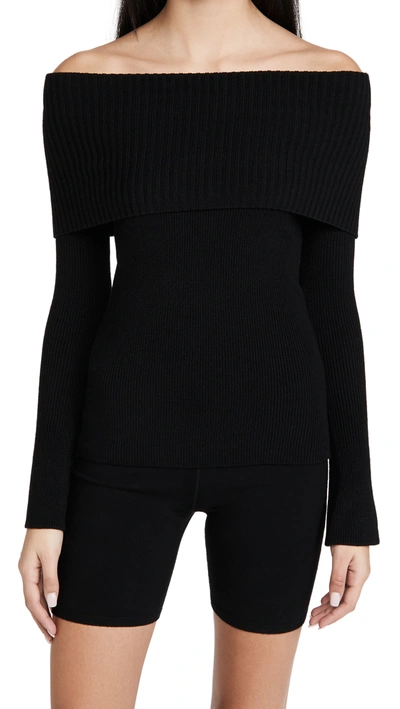 Shop Live The Process Cold Shoulder Tunic In Black