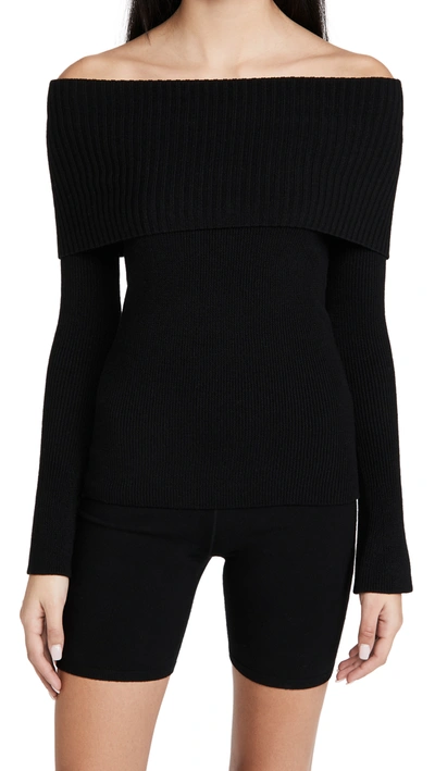 Live The Process Off-shoulder Sweater In Black | ModeSens