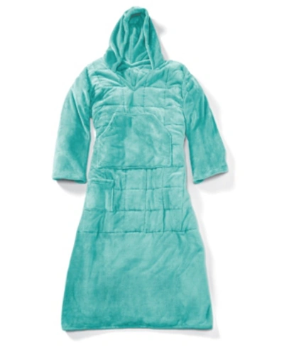 Shop Ella Jayne Wearable Weighted Snuggle Blanket In Aqua