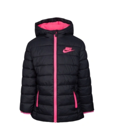 Nike Kids' Toddler Girls Stadium Parka Jacket In Black | ModeSens