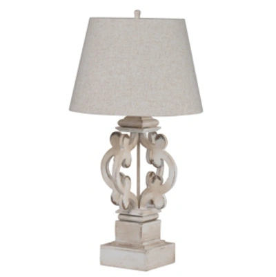 Shop Ab Home Bellamy Wood Antique White Finish Table Lamp