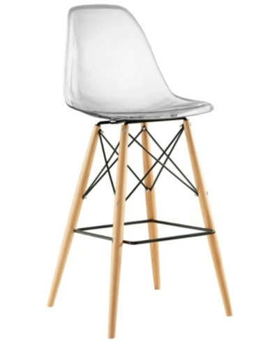 Shop Modway Pyramid Bar Stool In White