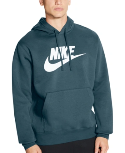 Shop Nike Men's Sportswear Club Fleece Hoodie In Galactic Jade