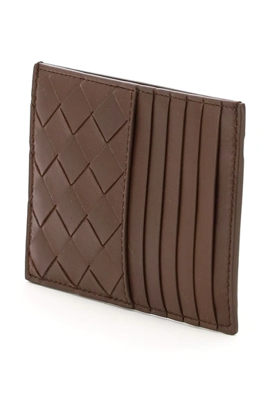 Shop Bottega Veneta Unisex Intrecciato 15 Cardholder In Brown