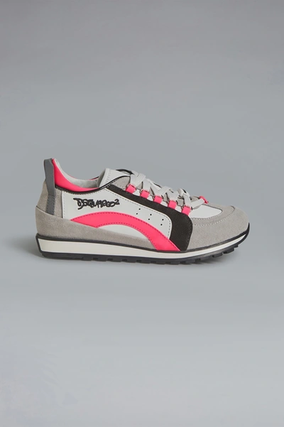 Shop Dsquared2 Kids Sneaker In Light Grey