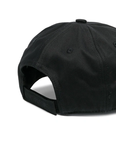 Shop Vetements Think Differently Logo Cap In Black