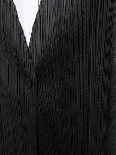 Shop Issey Miyake Asymmetrical Jacket In Black