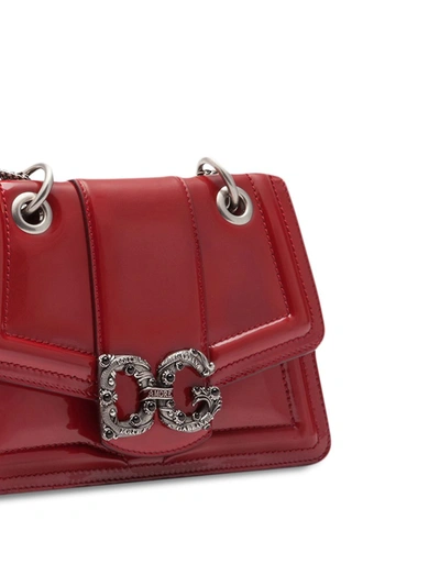 Shop Dolce & Gabbana Dg Amore Small Leather Crossbody Bag In Red