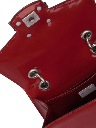 Shop Dolce & Gabbana Dg Amore Small Leather Crossbody Bag In Red