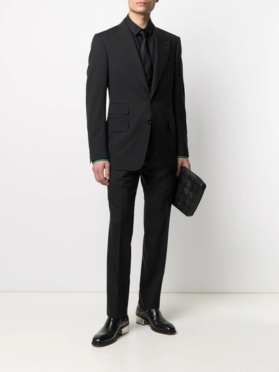 Shop Tom Ford Wool Suit In Black