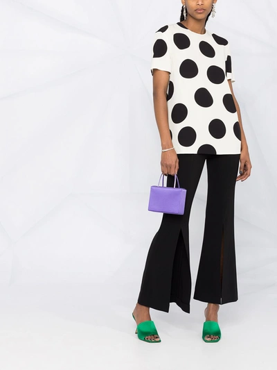 Shop Valentino Dotted Top In White