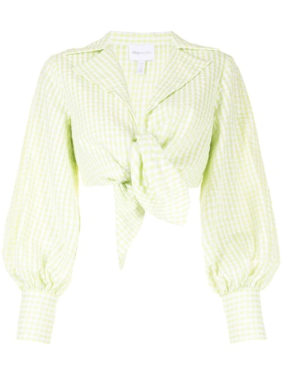 Shop Alice Mccall Her Story Seersucker Top In Green