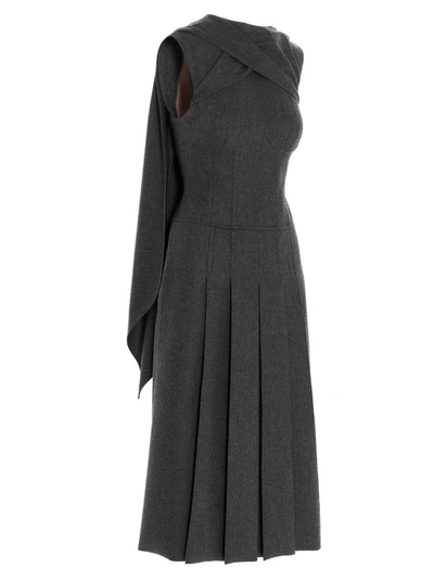 Shop Fendi Women's Grey Dress
