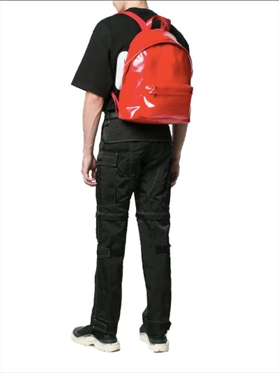 Shop Givenchy Men's Red Pvc Backpack
