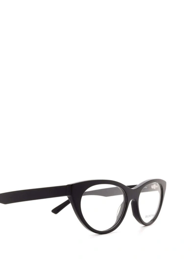 Shop Balenciaga Women's Black Metal Glasses