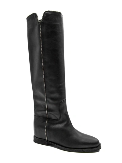 Shop Via Roma 15 Women's Black Leather Boots