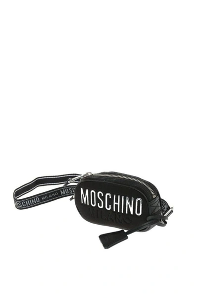 Shop Moschino Women's Black Polyester Belt Bag