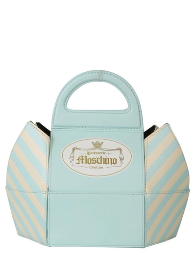 Shop Moschino Women's Light Blue Handbag