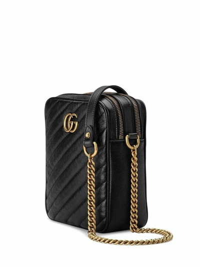 Shop Gucci Women's Black Leather Shoulder Bag