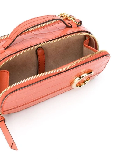 Shop Chloé Women's Orange Leather Shoulder Bag