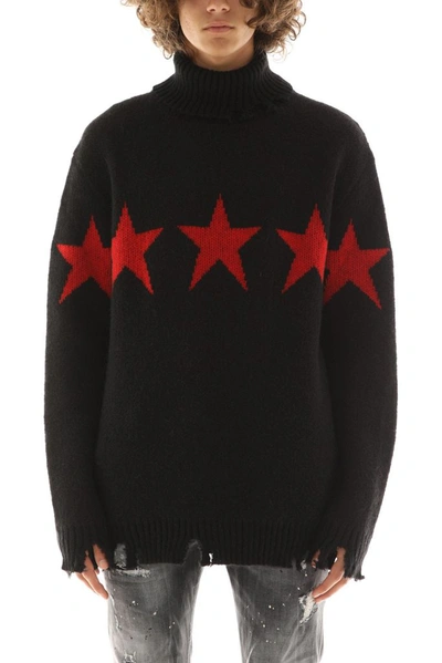 Shop Vision Of Super Men's Black Cotton Sweater
