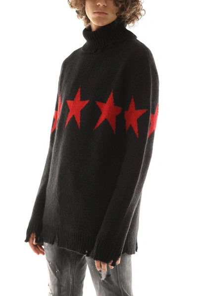 Shop Vision Of Super Men's Black Cotton Sweater