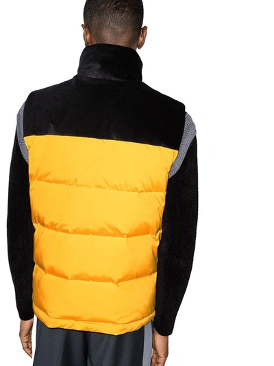 Shop Fendi Men's Yellow Polyester Vest