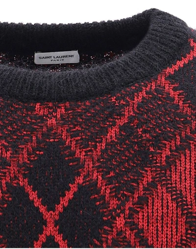 Shop Saint Laurent Men's Red Wool Sweater