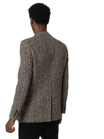 Shop Saint Laurent Men's Grey Wool Blazer