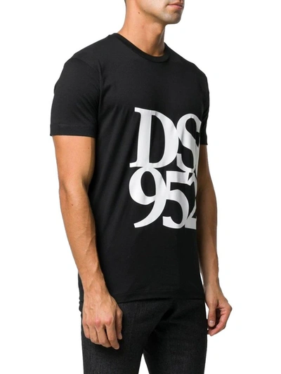 Shop Dsquared2 Men's Black Cotton T-shirt