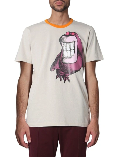 Shop Marni Men's Beige Cotton T-shirt