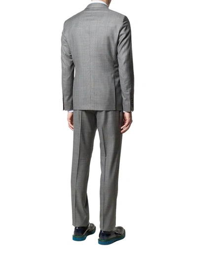 Shop Etro Men's Grey Wool Suit