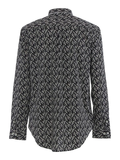 Shop Missoni Men's Black Cotton Shirt