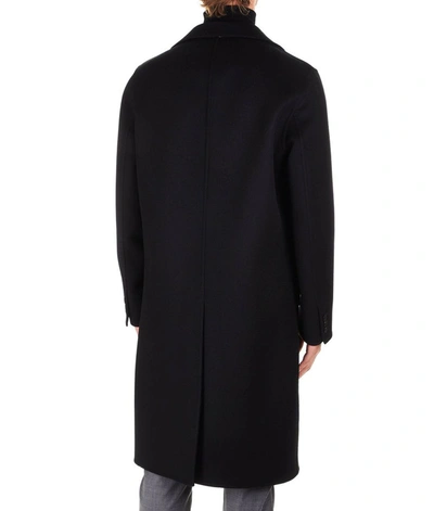 Shop Neil Barrett Men's Black Wool Coat