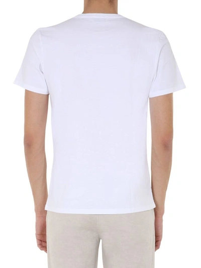 Shop Maison Kitsuné Men's White Other Materials T-shirt