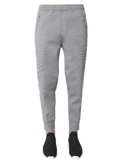 Shop Neil Barrett Men's Grey Viscose Joggers