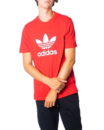 Adidas Originals Adicolour Classics Trefoil T-shirt In Scarlet/white |  ModeSens